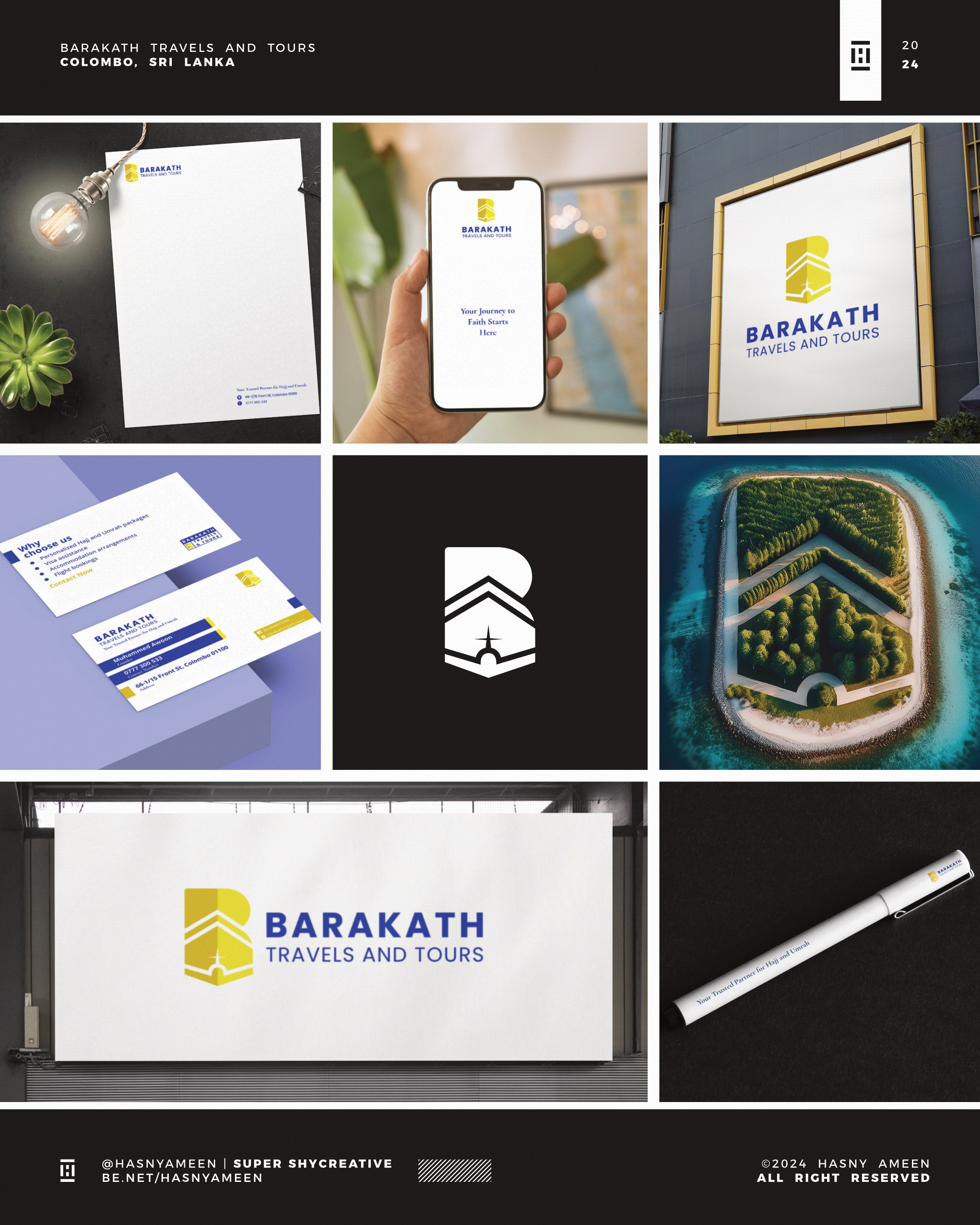 Barakath Travels and Tours - Identity Design aeroplane logo b aeroplane logo branding conceptual logo design designer graphic design graphic designer letter logo lettermark lettermark logodesign logo logo designer luxury logo negative space negativespace logo design tours logo travels logo