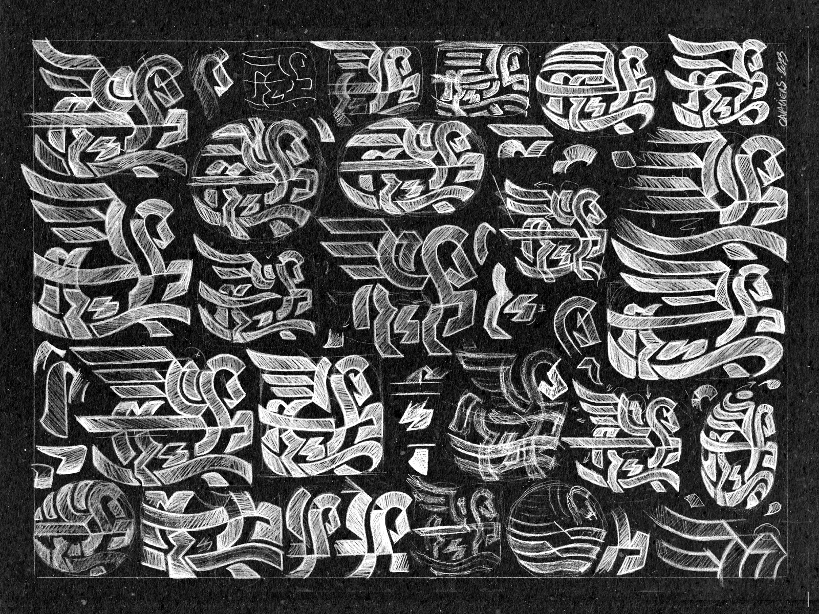 Example of Pencil Sketching Explorations   Logo