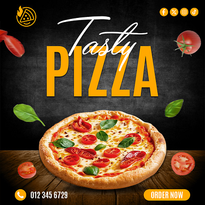 Pizza Flyer Design design flyer flyer design food flyer graphic design modern design