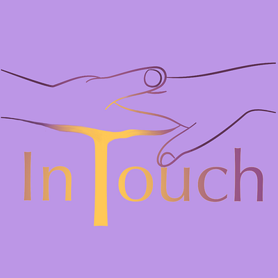 In Touch Logo branding design logo typography