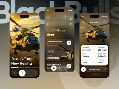Modern Helicopter Booking application mobile ui design application booking app clean ui design flight booking helicopter app minimal ui mobile app mobile ui modern app product design travel app travel ui ui ui designer ux