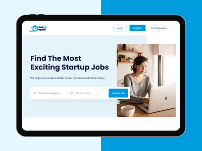 💼 Job4Apply – Find Your Dream Startup Job appdesign branding creativedesign dashboarddesign design designdaily designinspiration figma illustration interactiondesign interfacedesign moderndesign modernui prototype typographydesign ui uidesign ux uxdesign webdesign