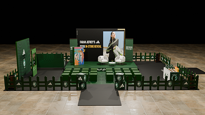 Adidas Farah Jefrey's Book Launch Event 3D Design 3d 3d blender 3d design adidas branding design event