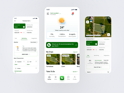 Agriculture App agriculture agro app app farm app smart farming ui design