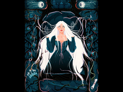 The Girl with no Hands adobe axe brothersgrimm brush darkfantasy digitaldrawing eye fairytale fantasy fantasyart folklore glow grimmbrothers grusome illustration lore muti photoshop tale wacomgallery