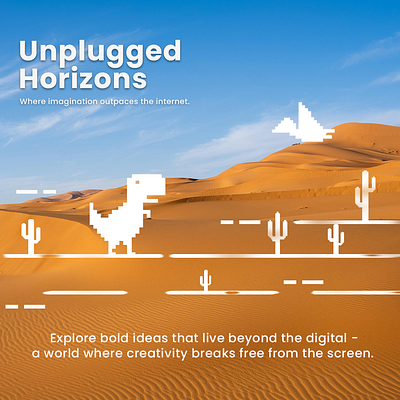 Unplugged Horizons graphic design