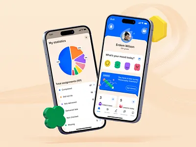 Mobile UI for Learning Managment — MyExamy design design studio graphic design illustration interface landing landing page mobile ui user experience ux web webdesign website website design website development