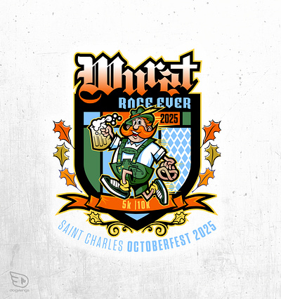 Fun race design beer cartoon illustration chipdavid dogwings drawing octoberfest running vector