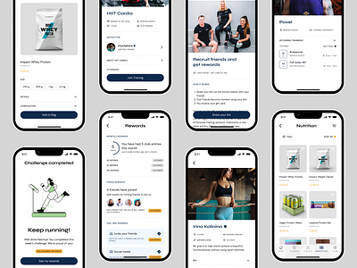 People Fitness app design challenge fitness fitness app gym gym app ios ios app mobile mobile app profile trainings ui ux workout