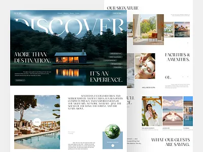 Lunar Resort – Luxury Hotel Website Design booking website clean ui figma design hospitality design hotel website design luxury luxury hotel luxury website minimal design modern website design premium design resort website travel website ui design ux design web design
