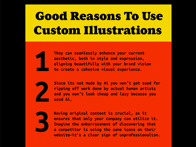 Good Reason To Use Custom Illustrations layout propaganda social post type
