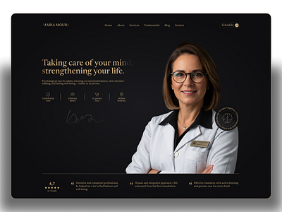 Landing Page for Psychiatrist branding landingpage psychiatrist ui ux