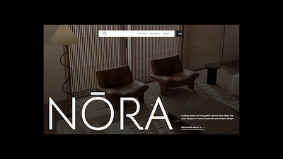 Menu interaction for an Interior design studio website. animation architecture design interaction interior design ui ux