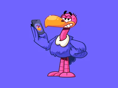 Vulture character branding brazil character color design fun illustration sao paulo thunder rockets ui