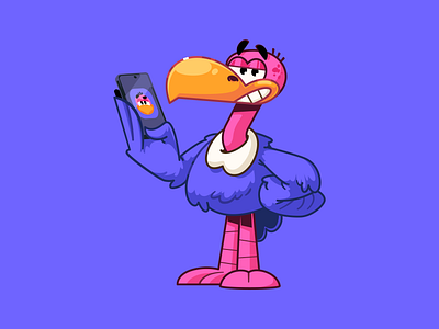 Vulture character branding brazil character color design fun illustration sao paulo thunder rockets ui