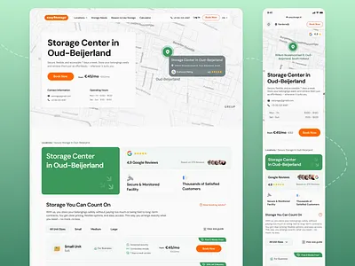 EasyStorage – Responsive Website & Mobile UI for Storage Service booking website business website clean ui conversion focused design location page design minimal ui mobile app design mobile ui modern website design product design responsive design responsive website service industry design service website storage booking storage service ui design ux design web and mobile web design