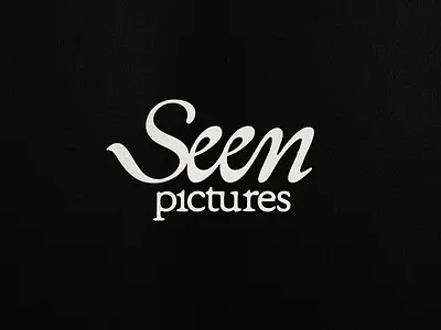 Logo - Film Production - Seen Pictures branding film graphic design hand hand drawn identity lettering letters logo logo type movie nostalgia old school pictures typography vintage wordmark