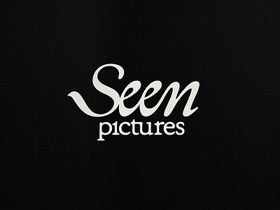 Logo - Film Production - Seen Pictures branding film graphic design hand hand drawn identity lettering letters logo logo type movie nostalgia old school pictures typography vintage wordmark