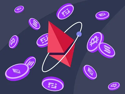 Cryptocurrency Illustration crypto cryptocurrency design digital ethereum illustration money