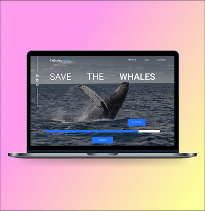 #DAILYUI #Day32 #Crowdfunding crowdfunding dailyui day32 savethewhales