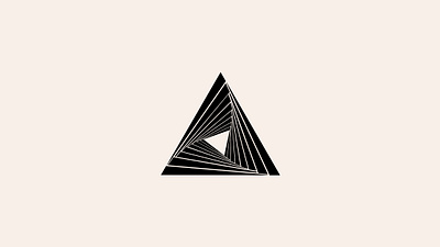 Triangle logo abstract branding cosmodrome art creative design door geometric graphic design illusion illustration logo logos logotype malina cosmica path portal sale style triangle vector