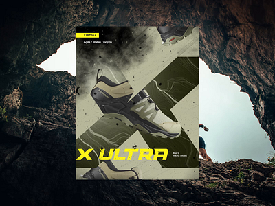 Salomon Concepts 2 branding outdoors posters run running shoe shoes type typography