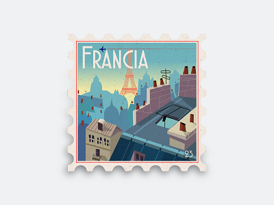 France Postal design graphic design illustration logo vector