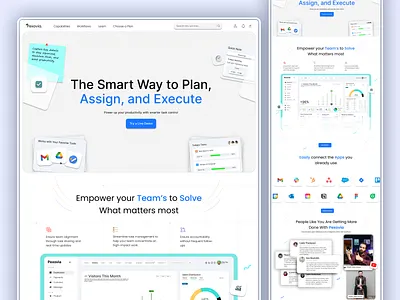 Task Management SaaS Website UI/UX Design Concept analyticsdashboard appdashboard cleandesign cleanui dashboarddesign dashboardui dribbble dribbblers landingpagedesign modernui productivityapp projectmanagement saasdesign uiux uxdesign uxinspiration uxprocess webapp webinterfacedesign workflowdesign