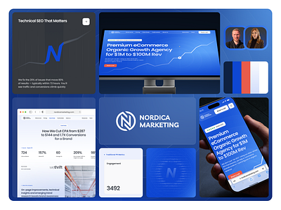 Professional Website Design and Development for Nordica Marketin agency website animation marketing design minimalism responsive design scandinavian style scroll animation ui ui design uiux ux ux design web design webdesign webflow website website design