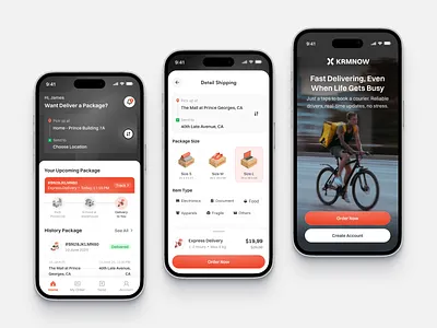 Delivery Mobile App app clean delivery design fireart food list local order ui ux