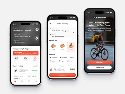 Delivery Mobile App app clean delivery design fireart food list local order ui ux