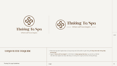 Thương Ta - Spa Logo Design: The Balance of Nature and Inner Har balance beauty branding clean geometric icon logo design logomark luxury minimalist modern nature self care spa typography wellness