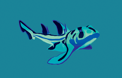 Blue Port Jackson design digital illustration illustration
