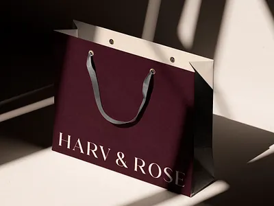 HARV & ROSE Fashion Branding brandidentity branding design graphic design logo monogram typography