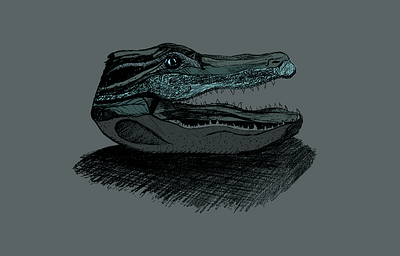 Alligator Head design digital illustration illustration