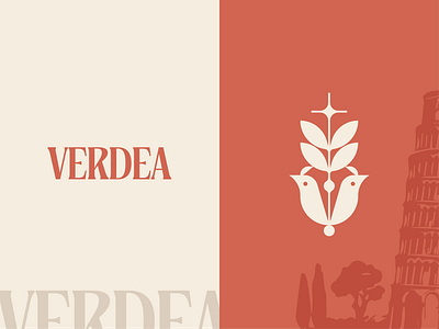 VERDEA 2025 bird branding christian cultural design europe god graphic design illustration italy logo minimal logo pisa tredition typography vector vitaliano