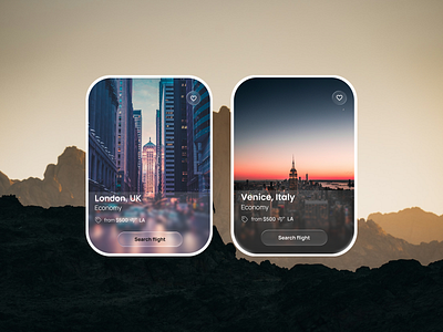 UI cards v2 graphic design ui