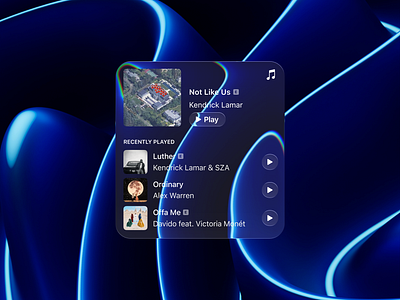Liquid Glass Widget figma liquid glass ui ui design web design widget