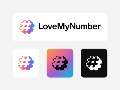 LoveMyNumber - Logo Design app icon design brand designer brand identity branding brandmark creative logo design graphic design kashifalisamo logo logomark logotype modern logo timeless logo visual branding visual identity