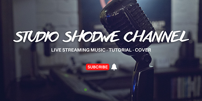 Youtube channel banner branding graphic design ui