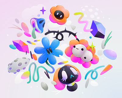 Characters#7 abstract branding cartoon character colorful concept design graphic design illustration zutto