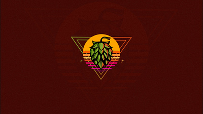 WestCoast Hop beer beer branding branding california vibes craft beer craft beer design hop hop design icon logo vector vintage