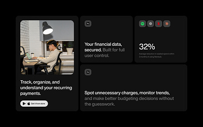 Dark version. design early startup figma langingpage management mvp product design startup subscription ui ux web designer webdesign webdesigner