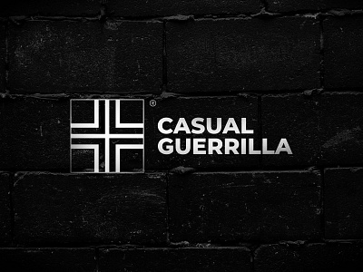 Casual Guerrilla - Logo Design & Brand Identity 2d branding design fashion flat graphic design highend hooligan logo minimal street streetwear tifo trademark urban vector