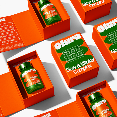 Olura | Supplements | Branding | Packaging Design bold design bold style brand design brand identity branding design graphic design identity illustration inspiration logo packaging packaging design product design supplements