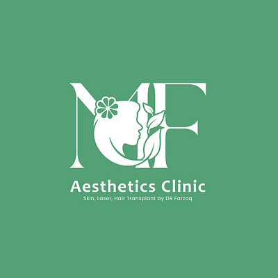 MF Aesthetics Logo Design branding design graphic design illustration logo typography vector