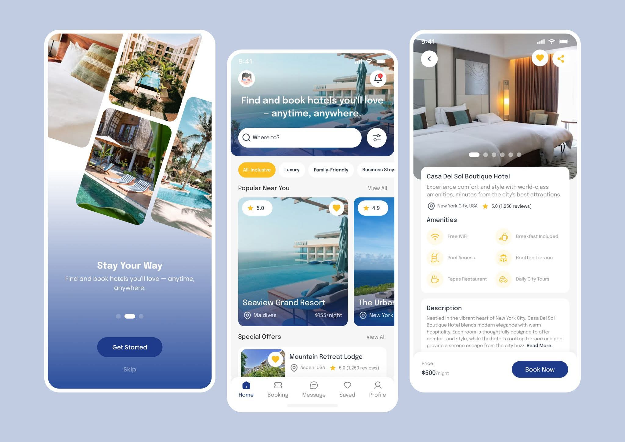 Example of Modern Mobile App UI Design