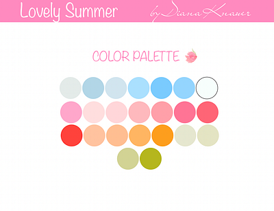 Collection "Lovely Summer" design graphic design illustration illustrator mockup seamless repeat pattern surface design textile design