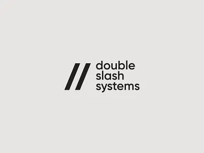 Double slash systems | logo brand brand designer brand identity brand logo branding brandmark company logo crm logo design logo identity identity design logo logo design logo designer logo idea logo inspiration logotype project logo site administration web server