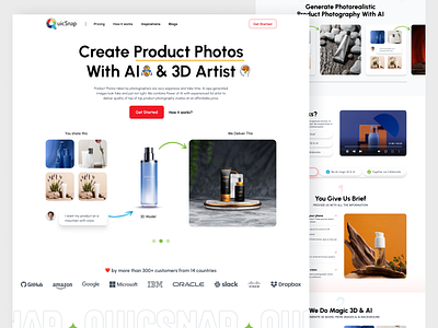 AI Tool Landing Page UI ai figma landing page ui website